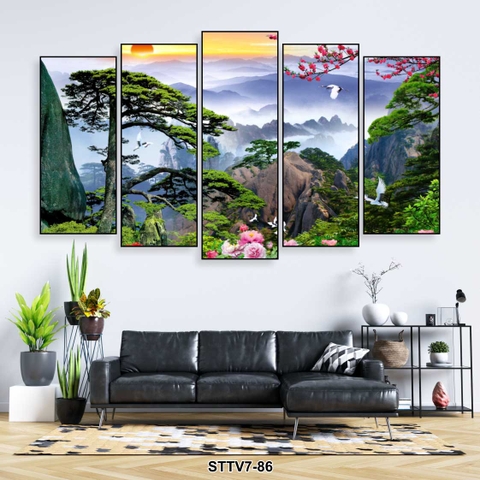 Bộ 5 Tranh Ghép Đẹp, Sang | Tranh Ngọc Việt - Đắk Lắk | Tranh Ngọc Việt - Xưởng Tranh Đẹp Buôn Ma Thuột (BMT) DakLak