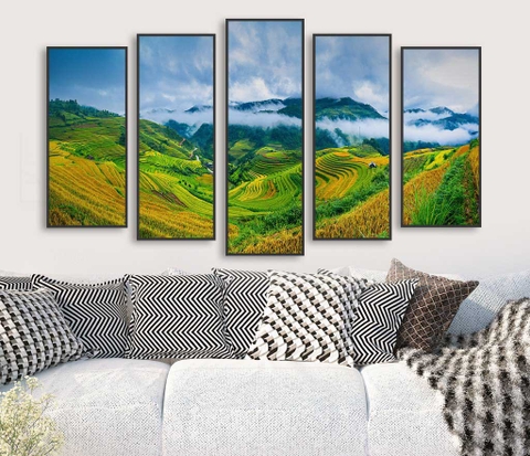 Bộ 5 Tranh Ghép Đẹp, Sang | Tranh Ngọc Việt - Đắk Lắk | Tranh Ngọc Việt - Xưởng Tranh Đẹp Buôn Ma Thuột (BMT) DakLak