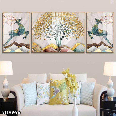 Tranh Hươu Tài Lộc | Tranh Ngọc Việt - Đắk Lắk | Tranh Ngọc Việt - Xưởng Tranh Đẹp Buôn Ma Thuột (BMT) DakLak