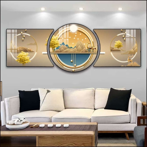 Bộ 3 Tranh Tròn Khuyết | Tranh Ngọc Việt - Đắk Lắk | Tranh Ngọc Việt - Xưởng Tranh Đẹp Buôn Ma Thuột (BMT) DakLak