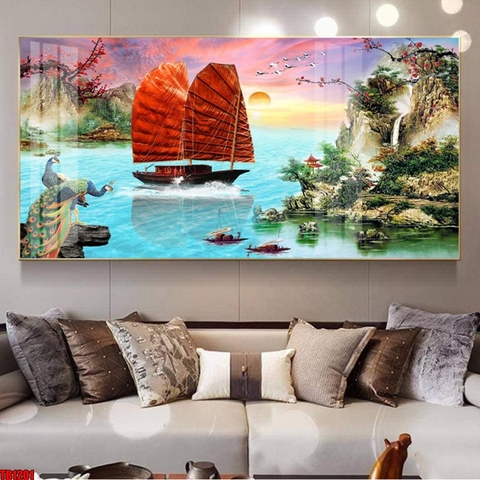 Tranh Thuận Buồm Xuôi Gió | Tranh Ngọc Việt - Đắk Lắk | Tranh Ngọc Việt - Xưởng Tranh Đẹp Buôn Ma Thuột (BMT) DakLak
