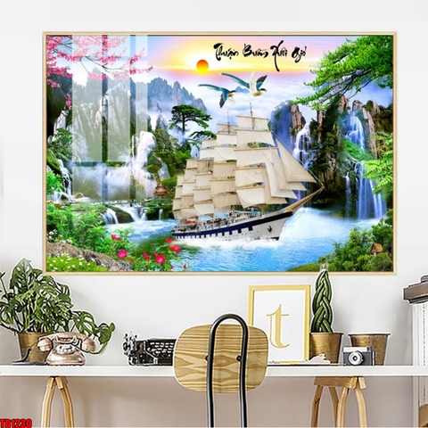 Tranh Thuận Buồm Xuôi Gió | Tranh Ngọc Việt - Đắk Lắk | Tranh Ngọc Việt - Xưởng Tranh Đẹp Buôn Ma Thuột (BMT) DakLak