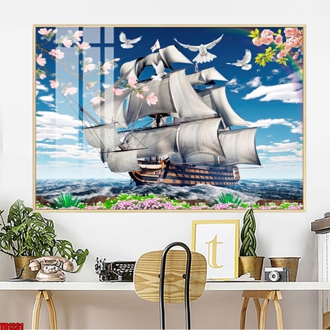 Tranh Thuận Buồm Xuôi Gió | Tranh Ngọc Việt - Đắk Lắk | Tranh Ngọc Việt - Xưởng Tranh Đẹp Buôn Ma Thuột (BMT) DakLak