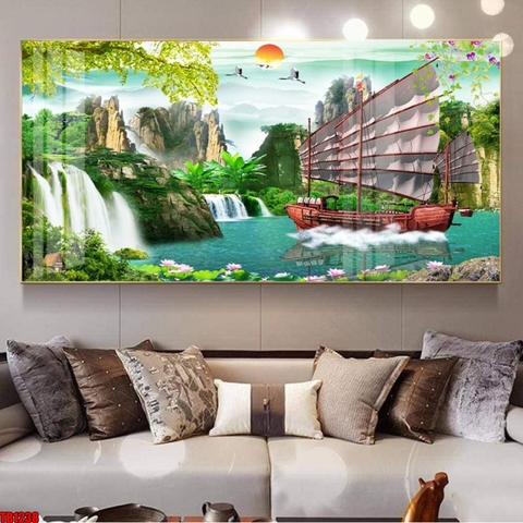 Tranh Thuận Buồm Xuôi Gió | Tranh Ngọc Việt - Đắk Lắk | Tranh Ngọc Việt - Xưởng Tranh Đẹp Buôn Ma Thuột (BMT) DakLak