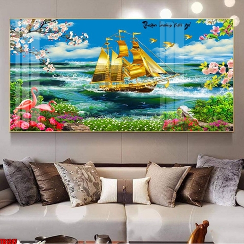 Tranh Thuận Buồm Xuôi Gió | Tranh Ngọc Việt - Đắk Lắk | Tranh Ngọc Việt - Xưởng Tranh Đẹp Buôn Ma Thuột (BMT) DakLak