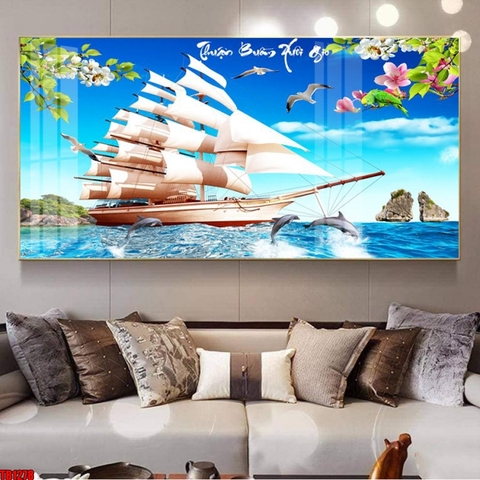 Tranh Thuận Buồm Xuôi Gió | Tranh Ngọc Việt - Đắk Lắk | Tranh Ngọc Việt - Xưởng Tranh Đẹp Buôn Ma Thuột (BMT) DakLak