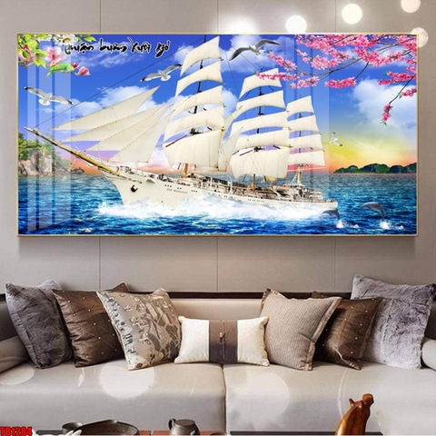 Tranh Thuận Buồm Xuôi Gió | Tranh Ngọc Việt - Đắk Lắk | Tranh Ngọc Việt - Xưởng Tranh Đẹp Buôn Ma Thuột (BMT) DakLak
