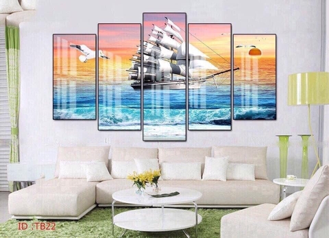 Bộ 5 Tranh Ghép Đẹp, Sang | Tranh Ngọc Việt - Đắk Lắk | Tranh Ngọc Việt - Xưởng Tranh Đẹp Buôn Ma Thuột (BMT) DakLak