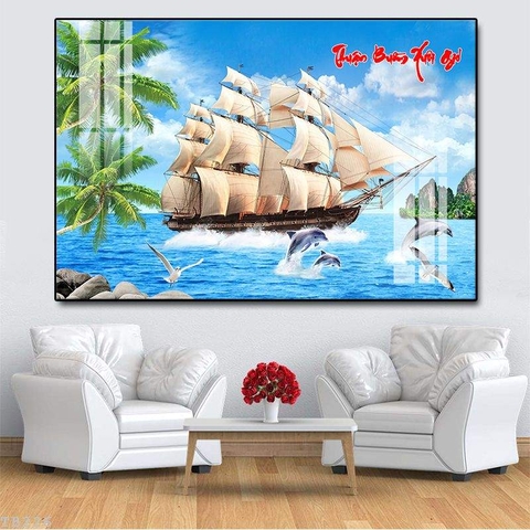 Tranh Thuận Buồm Xuôi Gió | Tranh Ngọc Việt - Đắk Lắk | Tranh Ngọc Việt - Xưởng Tranh Đẹp Buôn Ma Thuột (BMT) DakLak
