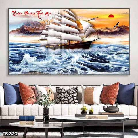 Tranh Thuận Buồm Xuôi Gió | Tranh Ngọc Việt - Đắk Lắk | Tranh Ngọc Việt - Xưởng Tranh Đẹp Buôn Ma Thuột (BMT) DakLak