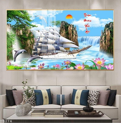 Tranh Thuận Buồm Xuôi Gió | Tranh Ngọc Việt - Đắk Lắk | Tranh Ngọc Việt - Xưởng Tranh Đẹp Buôn Ma Thuột (BMT) DakLak