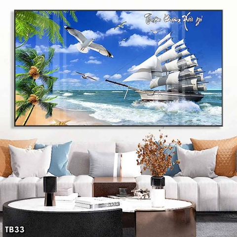 Tranh Thuận Buồm Xuôi Gió | Tranh Ngọc Việt - Đắk Lắk | Tranh Ngọc Việt - Xưởng Tranh Đẹp Buôn Ma Thuột (BMT) DakLak