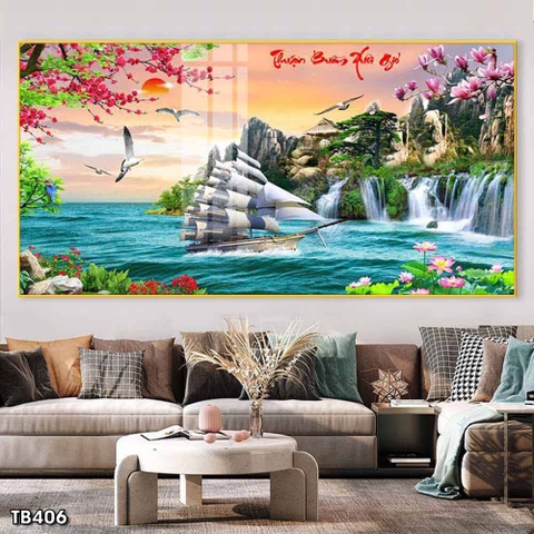 Tranh Thuận Buồm Xuôi Gió | Tranh Ngọc Việt - Đắk Lắk | Tranh Ngọc Việt - Xưởng Tranh Đẹp Buôn Ma Thuột (BMT) DakLak