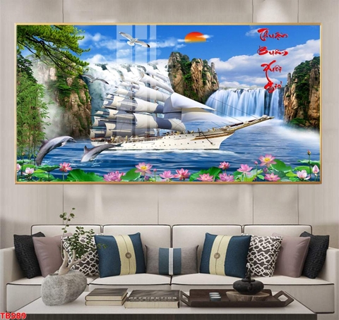Tranh Thuận Buồm Xuôi Gió | Tranh Ngọc Việt - Đắk Lắk | Tranh Ngọc Việt - Xưởng Tranh Đẹp Buôn Ma Thuột (BMT) DakLak