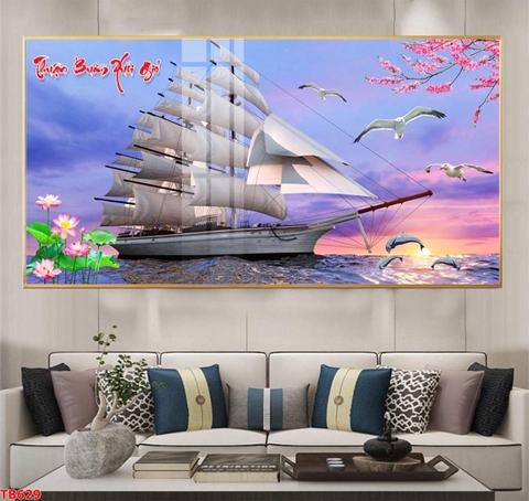 Tranh Thuận Buồm Xuôi Gió | Tranh Ngọc Việt - Đắk Lắk | Tranh Ngọc Việt - Xưởng Tranh Đẹp Buôn Ma Thuột (BMT) DakLak