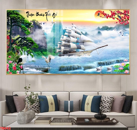 Tranh Thuận Buồm Xuôi Gió | Tranh Ngọc Việt - Đắk Lắk | Tranh Ngọc Việt - Xưởng Tranh Đẹp Buôn Ma Thuột (BMT) DakLak