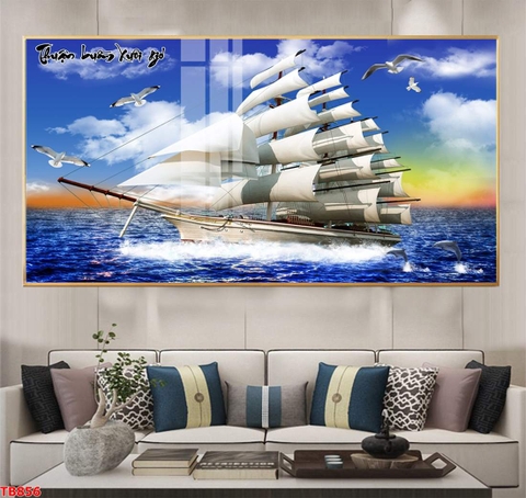 Tranh Thuận Buồm Xuôi Gió | Tranh Ngọc Việt - Đắk Lắk | Tranh Ngọc Việt - Xưởng Tranh Đẹp Buôn Ma Thuột (BMT) DakLak