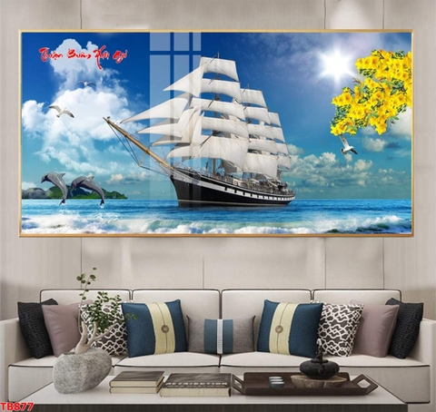Tranh Thuận Buồm Xuôi Gió | Tranh Ngọc Việt - Đắk Lắk | Tranh Ngọc Việt - Xưởng Tranh Đẹp Buôn Ma Thuột (BMT) DakLak