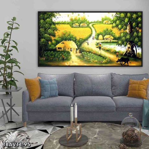 Tranh Phong Cảnh Đồng Quê | Tranh Ngọc Việt - Đắk Lắk | Tranh Ngọc Việt - Xưởng Tranh Đẹp Buôn Ma Thuột (BMT) DakLak