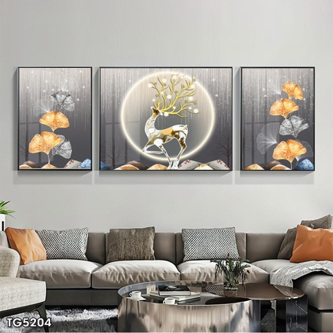 Tranh Hươu Tài Lộc | Tranh Ngọc Việt - Đắk Lắk | Tranh Ngọc Việt - Xưởng Tranh Đẹp Buôn Ma Thuột (BMT) DakLak