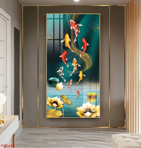 Tranh Cửu Ngư Quần Hội | Tranh Ngọc Việt - Đắk Lắk | Tranh Ngọc Việt - Xưởng Tranh Đẹp Buôn Ma Thuột (BMT) DakLak