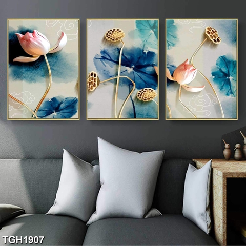 Tranh Hoa Sen Đẹp | Tranh Ngọc Việt - Đắk Lắk | Tranh Ngọc Việt - Xưởng Tranh Đẹp Buôn Ma Thuột (BMT) DakLak