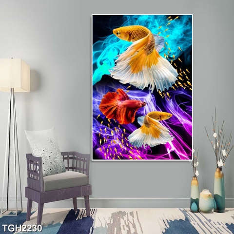 Tranh Cá Phong Thủy | Tranh Ngọc Việt - Đắk Lắk | Tranh Ngọc Việt - Xưởng Tranh Đẹp Buôn Ma Thuột (BMT) DakLak