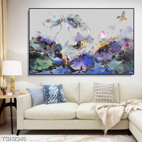 Tranh Hoa Sen Đẹp | Tranh Ngọc Việt - Đắk Lắk | Tranh Ngọc Việt - Xưởng Tranh Đẹp Buôn Ma Thuột (BMT) DakLak