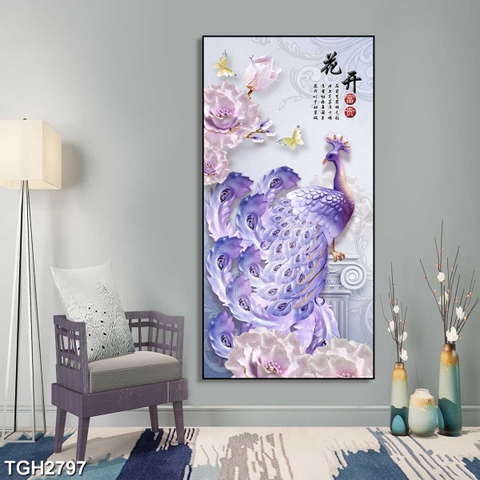 Tranh Chim Công Đẹp | Tranh Ngọc Việt - Đắk Lắk | Tranh Ngọc Việt - Xưởng Tranh Đẹp Buôn Ma Thuột (BMT) DakLak