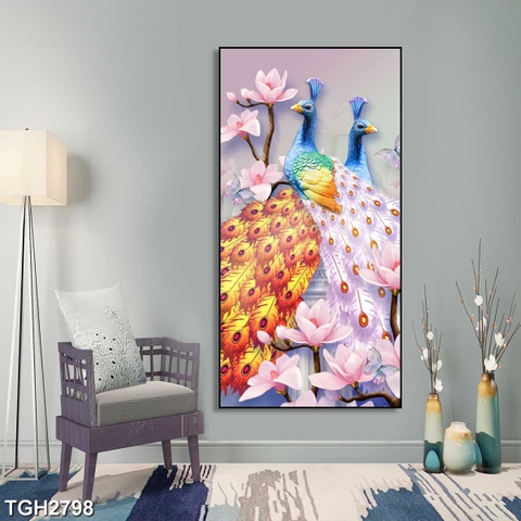 Tranh Chim Công Đẹp | Tranh Ngọc Việt - Đắk Lắk | Tranh Ngọc Việt - Xưởng Tranh Đẹp Buôn Ma Thuột (BMT) DakLak