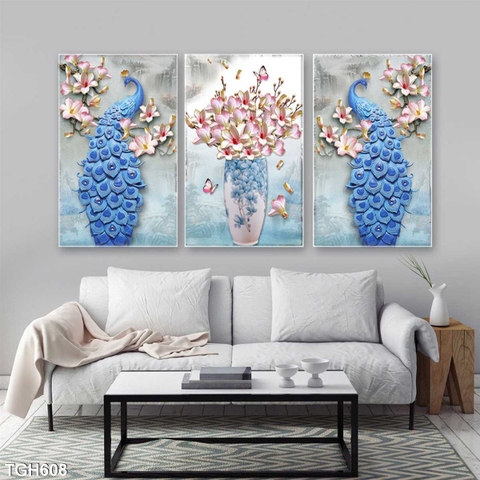 Tranh Chim Công Đẹp | Tranh Ngọc Việt - Đắk Lắk | Tranh Ngọc Việt - Xưởng Tranh Đẹp Buôn Ma Thuột (BMT) DakLak