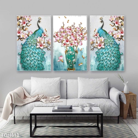 Tranh Chim Công Đẹp | Tranh Ngọc Việt - Đắk Lắk | Tranh Ngọc Việt - Xưởng Tranh Đẹp Buôn Ma Thuột (BMT) DakLak