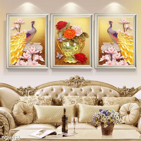 Tranh Chim Công Đẹp | Tranh Ngọc Việt - Đắk Lắk | Tranh Ngọc Việt - Xưởng Tranh Đẹp Buôn Ma Thuột (BMT) DakLak