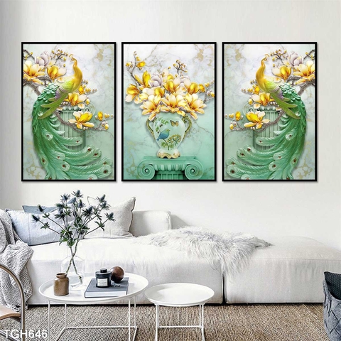 Tranh Chim Công Đẹp | Tranh Ngọc Việt - Đắk Lắk | Tranh Ngọc Việt - Xưởng Tranh Đẹp Buôn Ma Thuột (BMT) DakLak