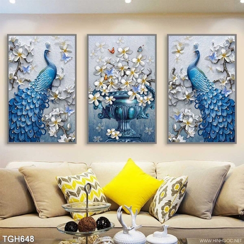 Tranh Chim Công Đẹp | Tranh Ngọc Việt - Đắk Lắk | Tranh Ngọc Việt - Xưởng Tranh Đẹp Buôn Ma Thuột (BMT) DakLak