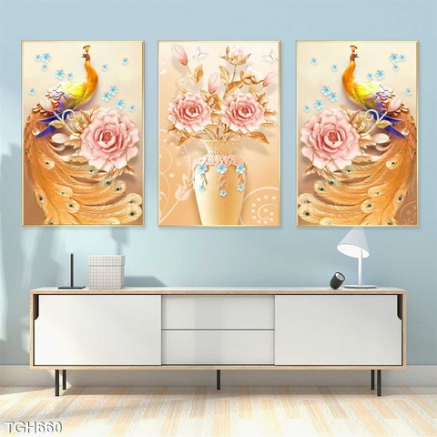 Tranh Chim Công Đẹp | Tranh Ngọc Việt - Đắk Lắk | Tranh Ngọc Việt - Xưởng Tranh Đẹp Buôn Ma Thuột (BMT) DakLak