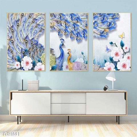 Tranh Chim Công Đẹp | Tranh Ngọc Việt - Đắk Lắk | Tranh Ngọc Việt - Xưởng Tranh Đẹp Buôn Ma Thuột (BMT) DakLak