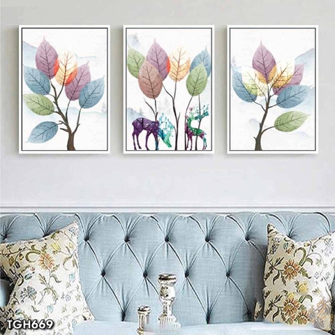 Tranh Hươu Tài Lộc | Tranh Ngọc Việt - Đắk Lắk | Tranh Ngọc Việt - Xưởng Tranh Đẹp Buôn Ma Thuột (BMT) DakLak