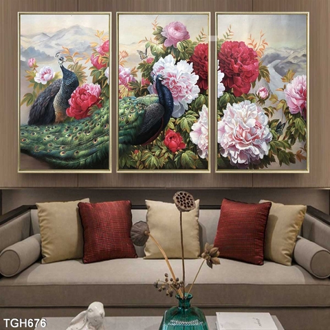 Tranh Chim Công Đẹp | Tranh Ngọc Việt - Đắk Lắk | Tranh Ngọc Việt - Xưởng Tranh Đẹp Buôn Ma Thuột (BMT) DakLak