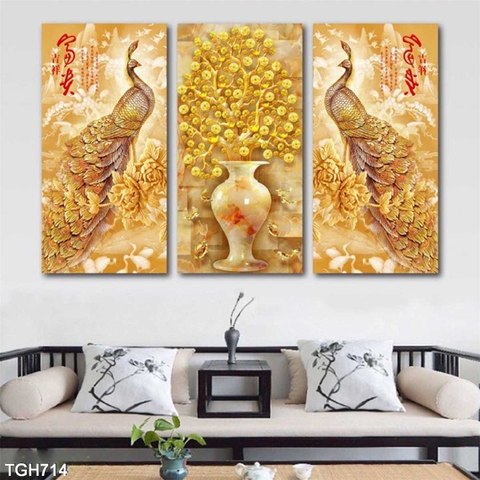 Tranh Chim Công Đẹp | Tranh Ngọc Việt - Đắk Lắk | Tranh Ngọc Việt - Xưởng Tranh Đẹp Buôn Ma Thuột (BMT) DakLak