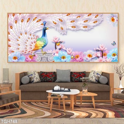 Tranh Chim Công Đẹp | Tranh Ngọc Việt - Đắk Lắk | Tranh Ngọc Việt - Xưởng Tranh Đẹp Buôn Ma Thuột (BMT) DakLak