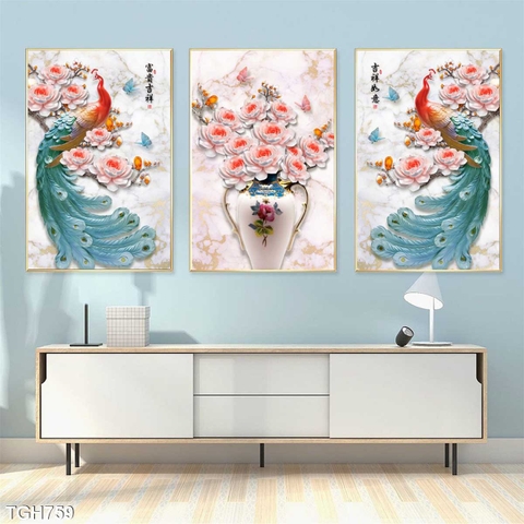 Tranh Chim Công Đẹp | Tranh Ngọc Việt - Đắk Lắk | Tranh Ngọc Việt - Xưởng Tranh Đẹp Buôn Ma Thuột (BMT) DakLak