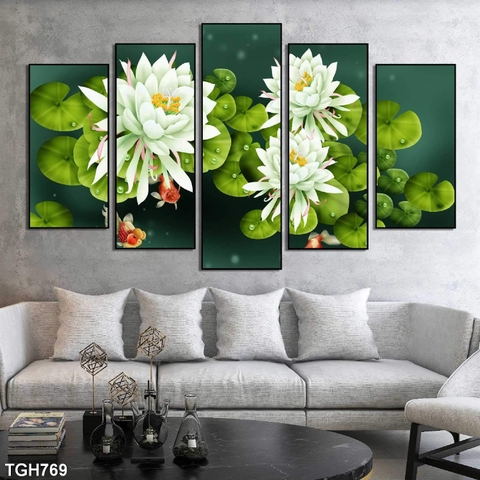 Tranh Hoa Sen Đẹp | Tranh Ngọc Việt - Đắk Lắk | Tranh Ngọc Việt - Xưởng Tranh Đẹp Buôn Ma Thuột (BMT) DakLak