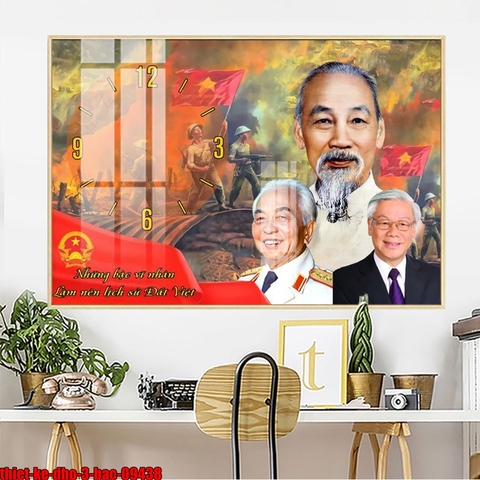 Tranh Bác Hồ - Bác Giáp - Bác Trọng | Tranh Ngọc Việt - Đắk Lắk | Tranh Ngọc Việt - Xưởng Tranh Đẹp Buôn Ma Thuột (BMT) DakLak