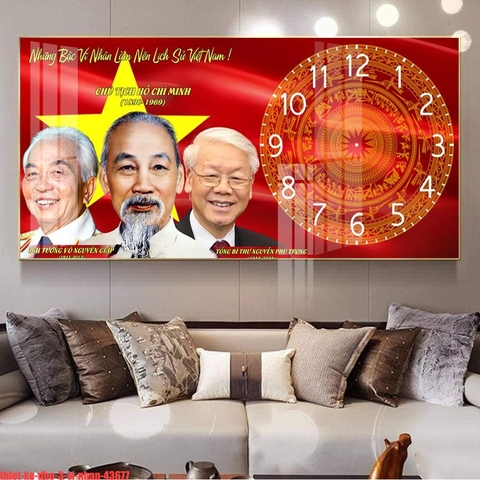 Tranh Bác Hồ - Bác Giáp - Bác Trọng | Tranh Ngọc Việt - Đắk Lắk | Tranh Ngọc Việt - Xưởng Tranh Đẹp Buôn Ma Thuột (BMT) DakLak