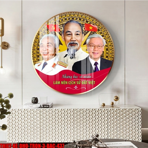 Tranh Bác Hồ - Bác Giáp - Bác Trọng | Tranh Ngọc Việt - Đắk Lắk | Tranh Ngọc Việt - Xưởng Tranh Đẹp Buôn Ma Thuột (BMT) DakLak