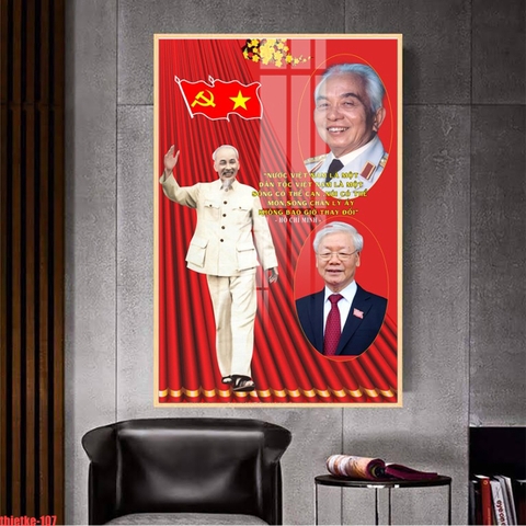 Tranh Bác Hồ - Bác Giáp - Bác Trọng | Tranh Ngọc Việt - Đắk Lắk | Tranh Ngọc Việt - Xưởng Tranh Đẹp Buôn Ma Thuột (BMT) DakLak