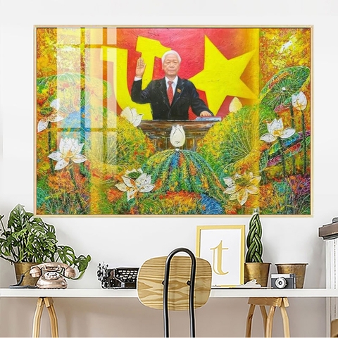 Tranh Bác Hồ - Bác Giáp - Bác Trọng | Tranh Ngọc Việt - Đắk Lắk | Tranh Ngọc Việt - Xưởng Tranh Đẹp Buôn Ma Thuột (BMT) DakLak