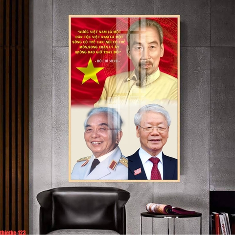 Tranh Bác Hồ - Bác Giáp - Bác Trọng | Tranh Ngọc Việt - Đắk Lắk | Tranh Ngọc Việt - Xưởng Tranh Đẹp Buôn Ma Thuột (BMT) DakLak