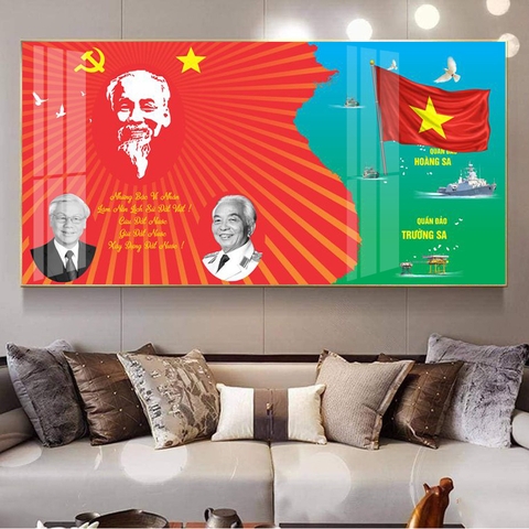 Tranh Bác Hồ - Bác Giáp - Bác Trọng | Tranh Ngọc Việt - Đắk Lắk | Tranh Ngọc Việt - Xưởng Tranh Đẹp Buôn Ma Thuột (BMT) DakLak